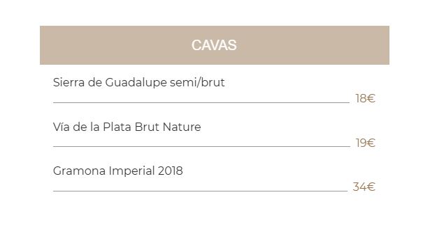 Menú Las Carpas