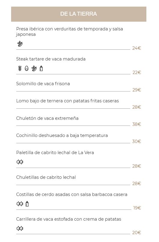 Menú Las Carpas