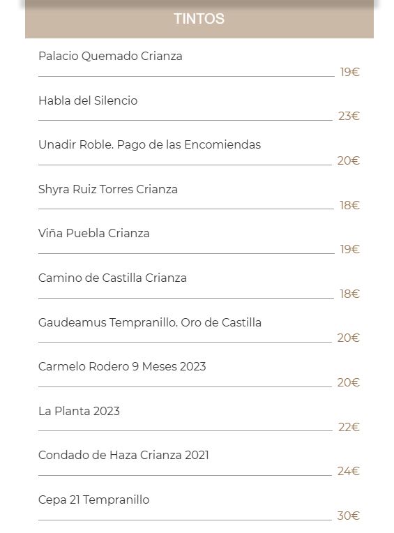 Menú Las Carpas